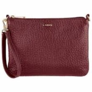 Lodis Emily Small Leather Bag in Wine